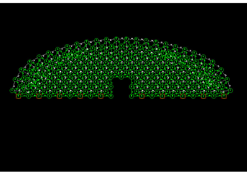 萧县锡林浩特91跨，1000米长干煤棚网架设计