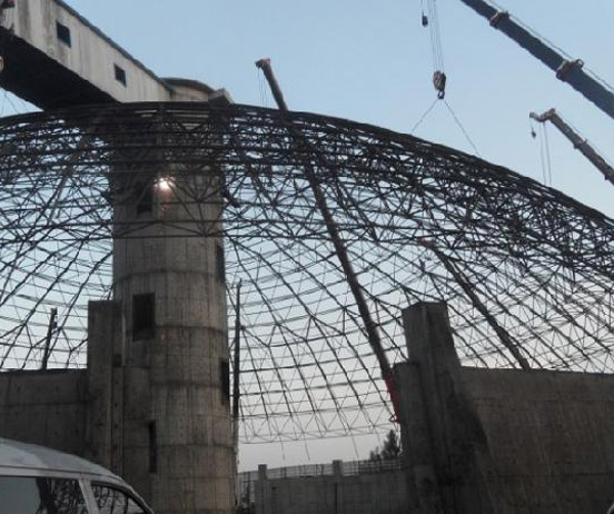 萧县网架分条或分块安装法